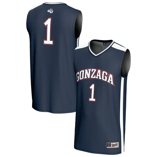 #1 Gonzaga Bulldogs GameDay Greats Unisex Lightweight Basketball Fashion Jersey - Navy | Stitched College Jersey TJS74715
