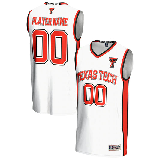 Texas Tech Red Raiders GameDay Greats Unisex Pick-A-Player Lightweight Men's Basketball Jersey - White | Stitched College Jersey TJS74738