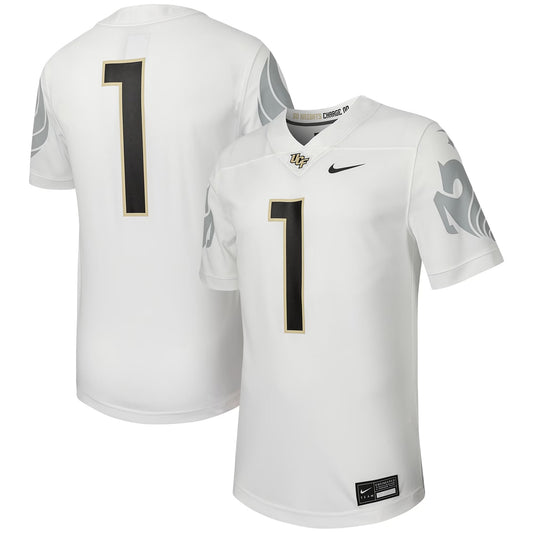 #1 UCF Knights Untouchable Replica Football Jersey - White | Stitched College Jersey TJS74697