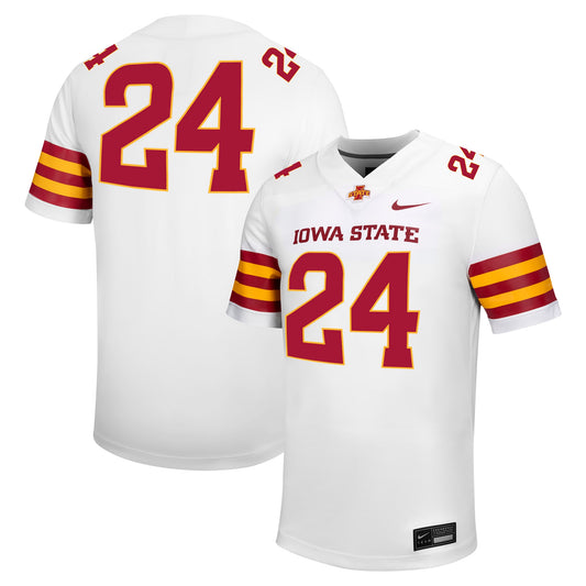 #24 Iowa State Cyclones Untouchable Football Jersey � White | Stitched College Jersey TJS74748