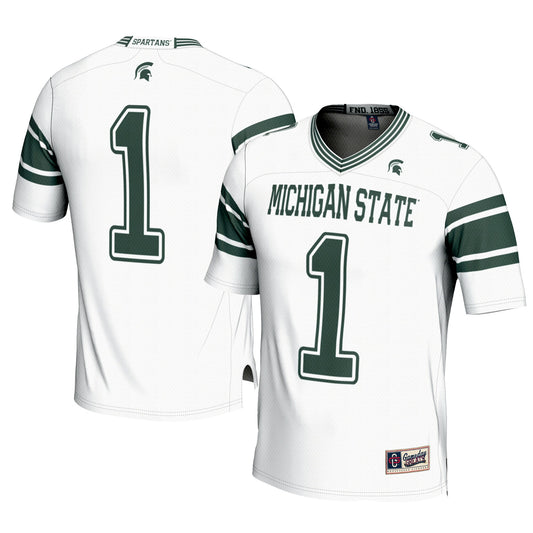 #1 Michigan State Spartans GameDay Greats Football Jersey - Cardinal | Stitched College Jersey TJS74724
