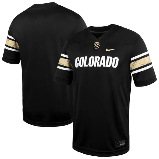Colorado Buffaloes Replica Game Jersey - Black | Stitched College Jersey TJS74799