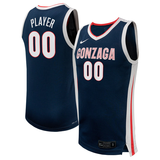 Gonzaga Bulldogs Unisex Pick-A-Player Men's Basketball Replica Jersey - Navy | Stitched College Jersey TJS75013