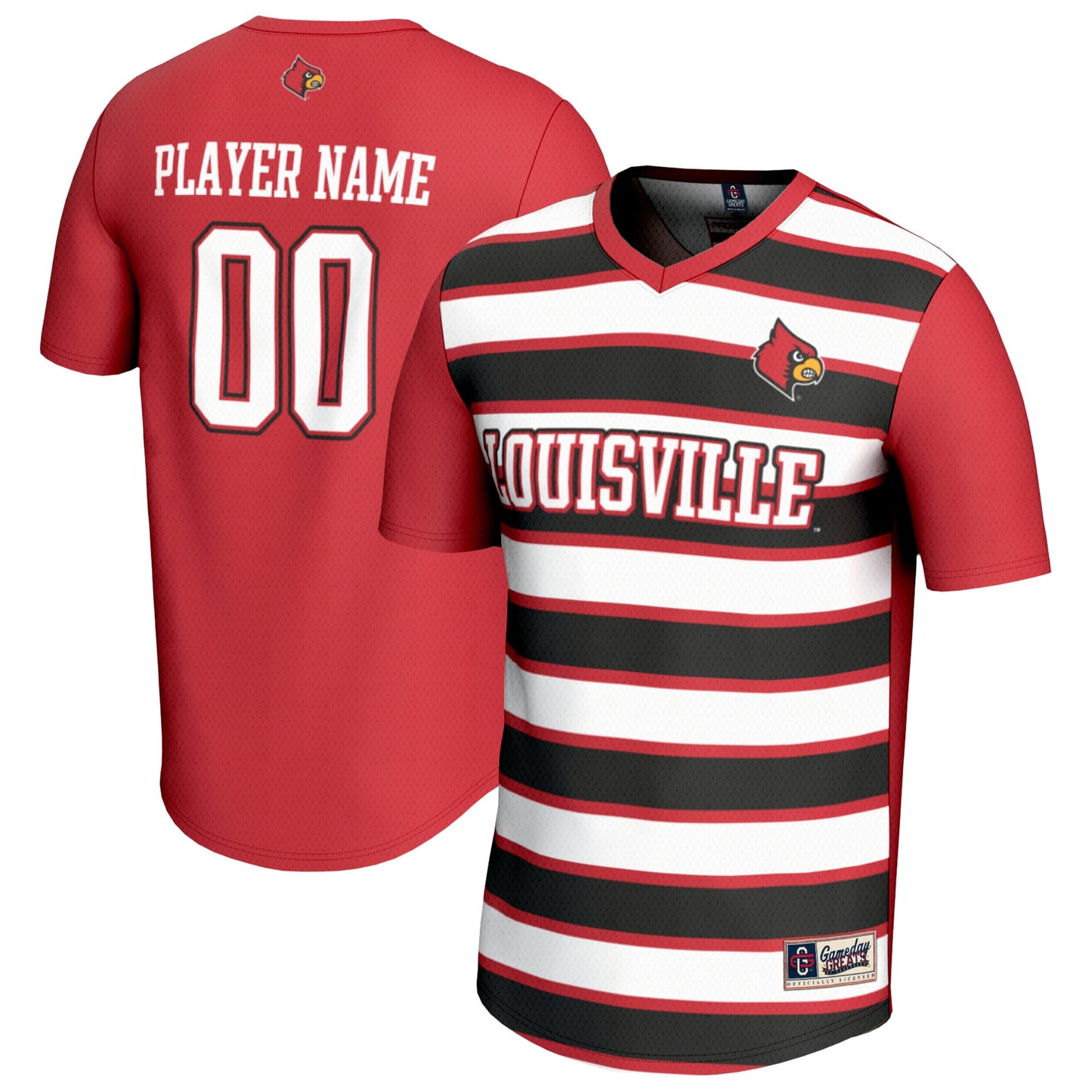 Louisville Cardinals GameDay Greats Unisex Pick-A-Player Collegiate Women's Soccer Lightweight Fashion Jersey - Red | Stitched College Jersey TJS74634