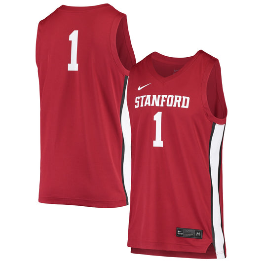 #1 Stanford Cardinal Unisex Replica Basketball Jersey - Cardinal | Stitched College Jersey TJS74325