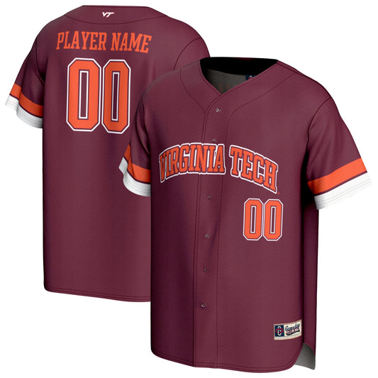 Virginia Tech Hokies GameDay Greats Unisex Pick-A-Player Lightweight Baseball Jersey - Maroon | Stitched College Jersey TJS75094