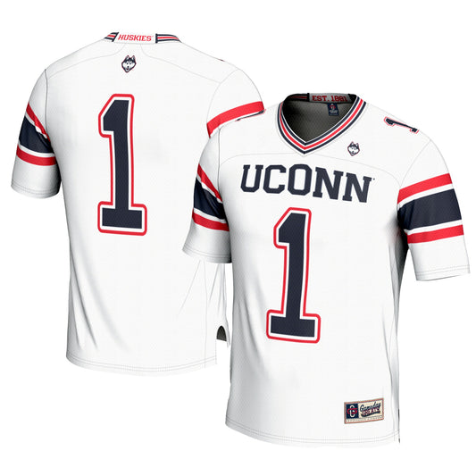 #1 UConn Huskies GameDay Greats Football Jersey - Cardinal | Stitched College Jersey TJS75113