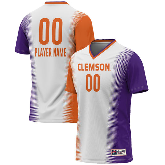 Clemson Tigers GameDay Greats Unisex Pick-A-Player Lightweight Women's Soccer Jersey - White | Stitched College Jersey TJS75171
