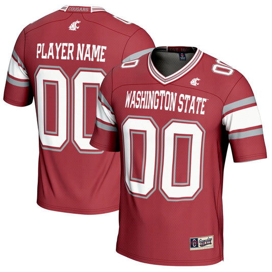 Washington State Cougars GameDay Greats Pick-A-Player Football Jersey - Crimson | Stitched College Jersey TJS75322