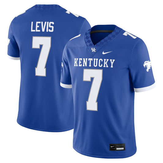 Will Levis Kentucky Wildcats Player Game Jersey - Royal | Stitched College Jersey TJS75234