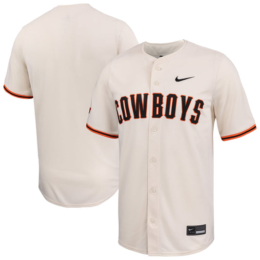 Oklahoma State Cowboys Limited Baseball Jersey - Natural | Stitched College Jersey TJS75249