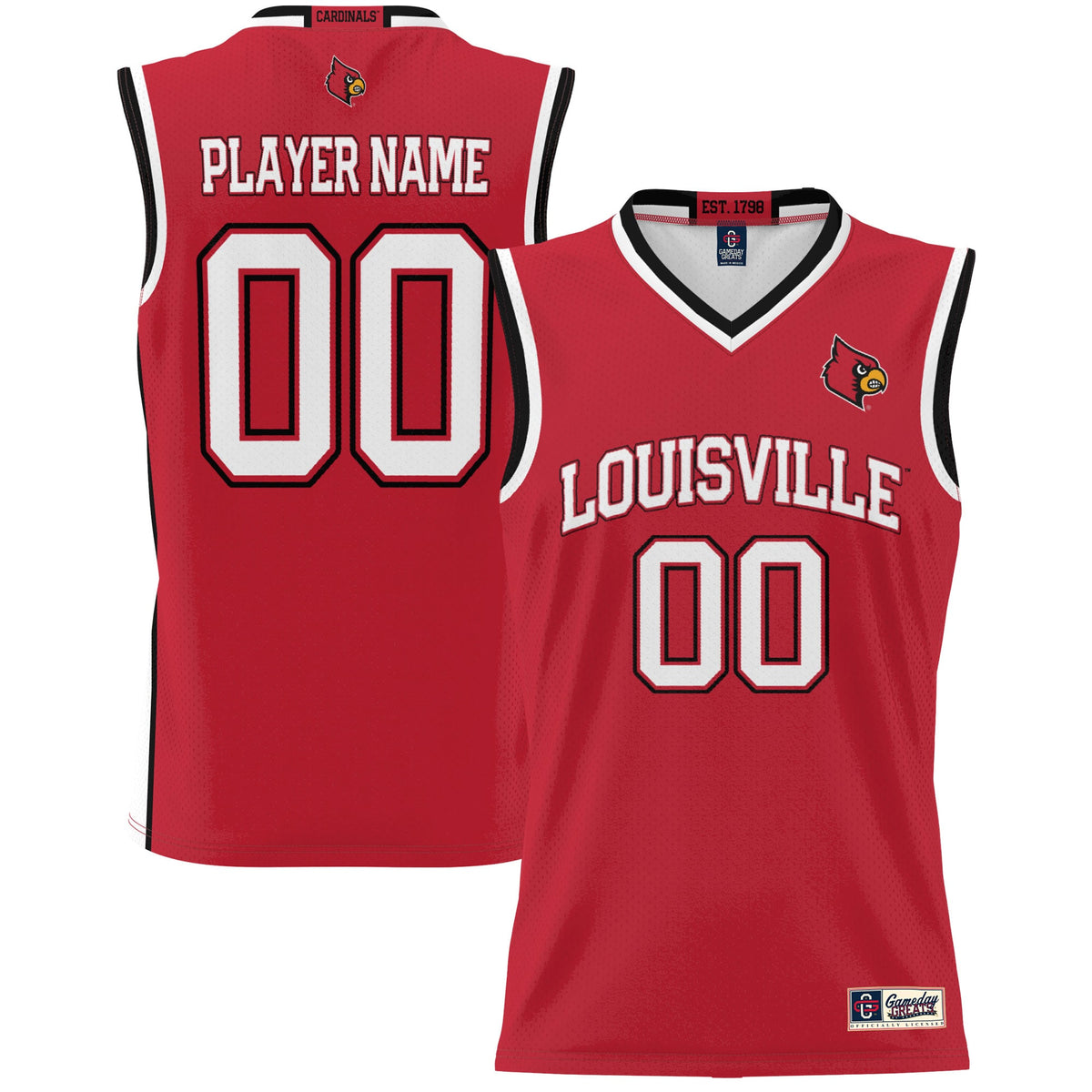 Louisville Cardinals GameDay Greats Unisex Lightweight Pick-A-Player Men's Basketball Jersey - Red | Stitched College Jersey TJS75468