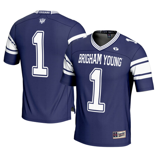 #1 BYU Cougars GameDay Greats Football Jersey - Cardinal | Stitched College Jersey TJS75418
