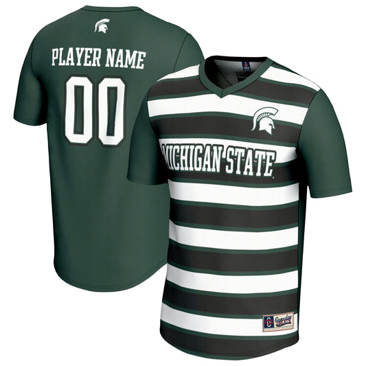 Michigan State Spartans GameDay Greats Unisex Collegiate Men's Soccer Pick-A-Player Fashion Jersey - Green/Black | Stitched College Jersey TJS75340
