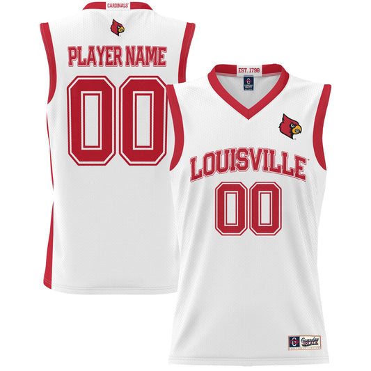 Louisville Cardinals GameDay Greats Unisex Lightweight Pick-A-Player Men's Basketball Jersey - White | Stitched College Jersey TJS75074