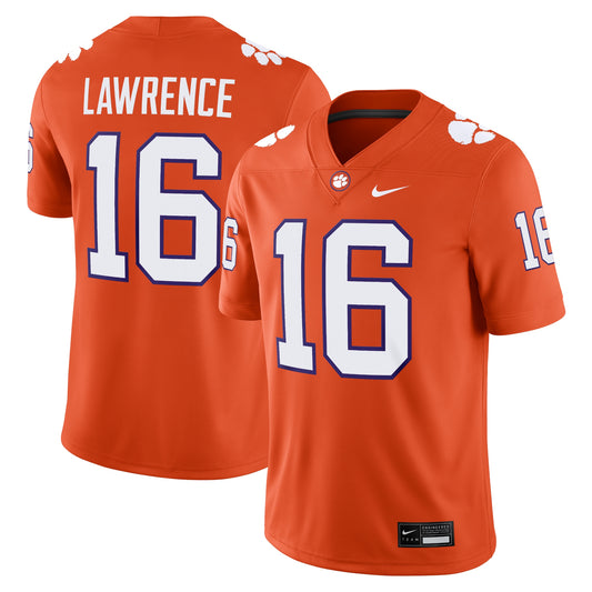 Trevor Lawrence Clemson Tigers Alumni Game Jersey - Orange | Stitched College Jersey TJS75157