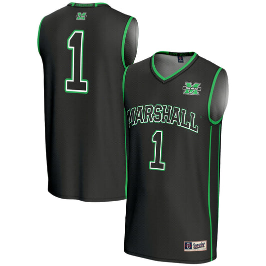 #1 Marshall Thundering Herd GameDay Greats Lightweight Basketball Jersey - Black | Stitched College Jersey TJS75201