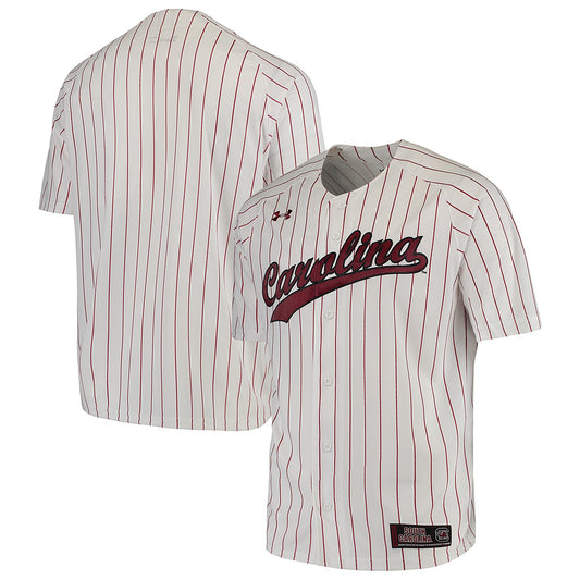 South Carolina Gamecocks Performance Replica Baseball Jersey - White | Stitched College Jersey TJS75180