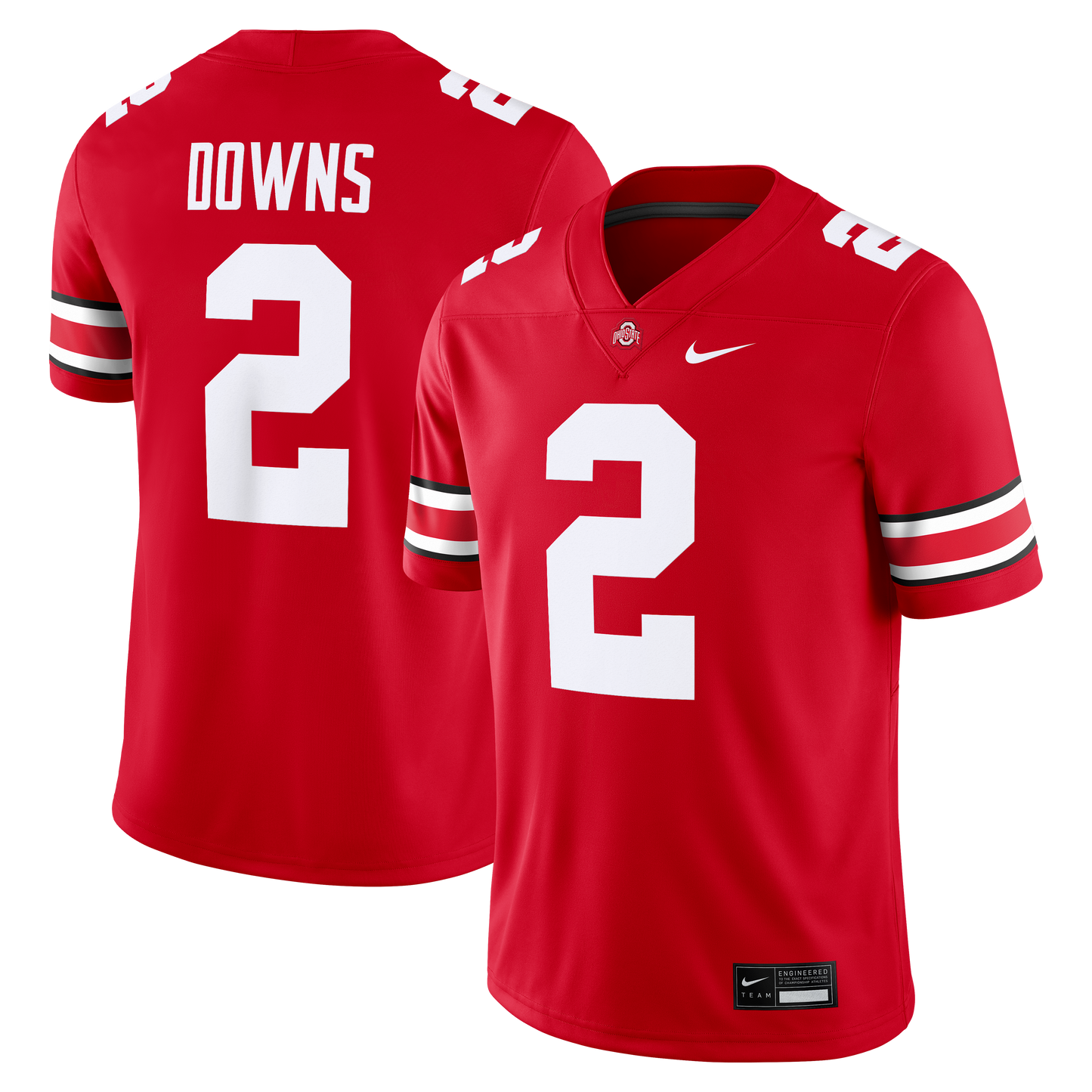 Caleb Downs Ohio State Buckeyes Game Jersey - Scarlet | Stitched College Jersey TJS75298