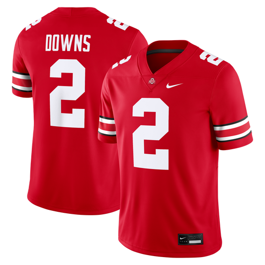 Caleb Downs Ohio State Buckeyes Game Jersey - Scarlet | Stitched College Jersey TJS75298