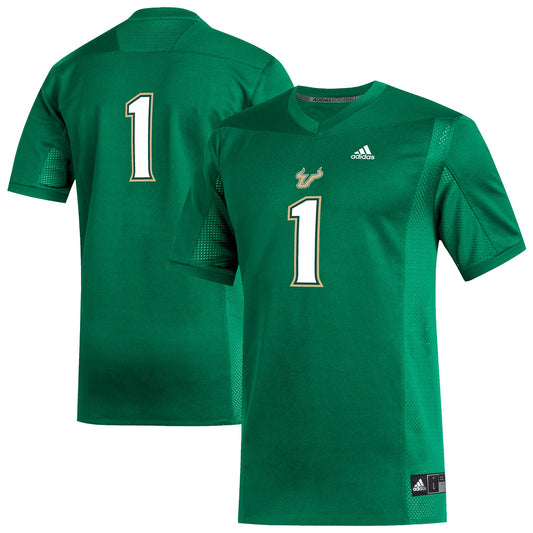 #1 South Florida Bulls Replica Football Jersey - Green | Stitched College Jersey TJS75173