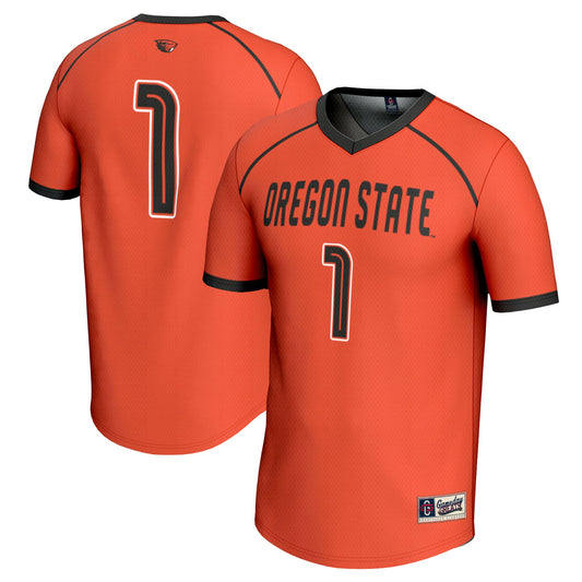 #1 Oregon State Beavers GameDay Greats Unisex Women's Lacrosse Fashion Jersey - Orange | Stitched College Jersey TJS75318
