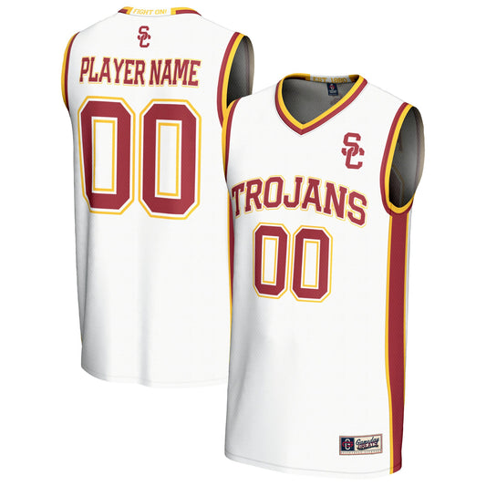 USC Trojans GameDay Greats Unisex Lightweight Collegiate Men's Basketball Pick-A-Player Fashion Jersey - White | Stitched College Jersey TJS75315