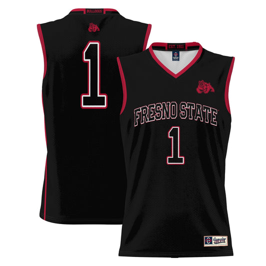 #1 Fresno State Bulldogs GameDay Greats Lightweight Basketball Jersey - Black | Stitched College Jersey TJS75574