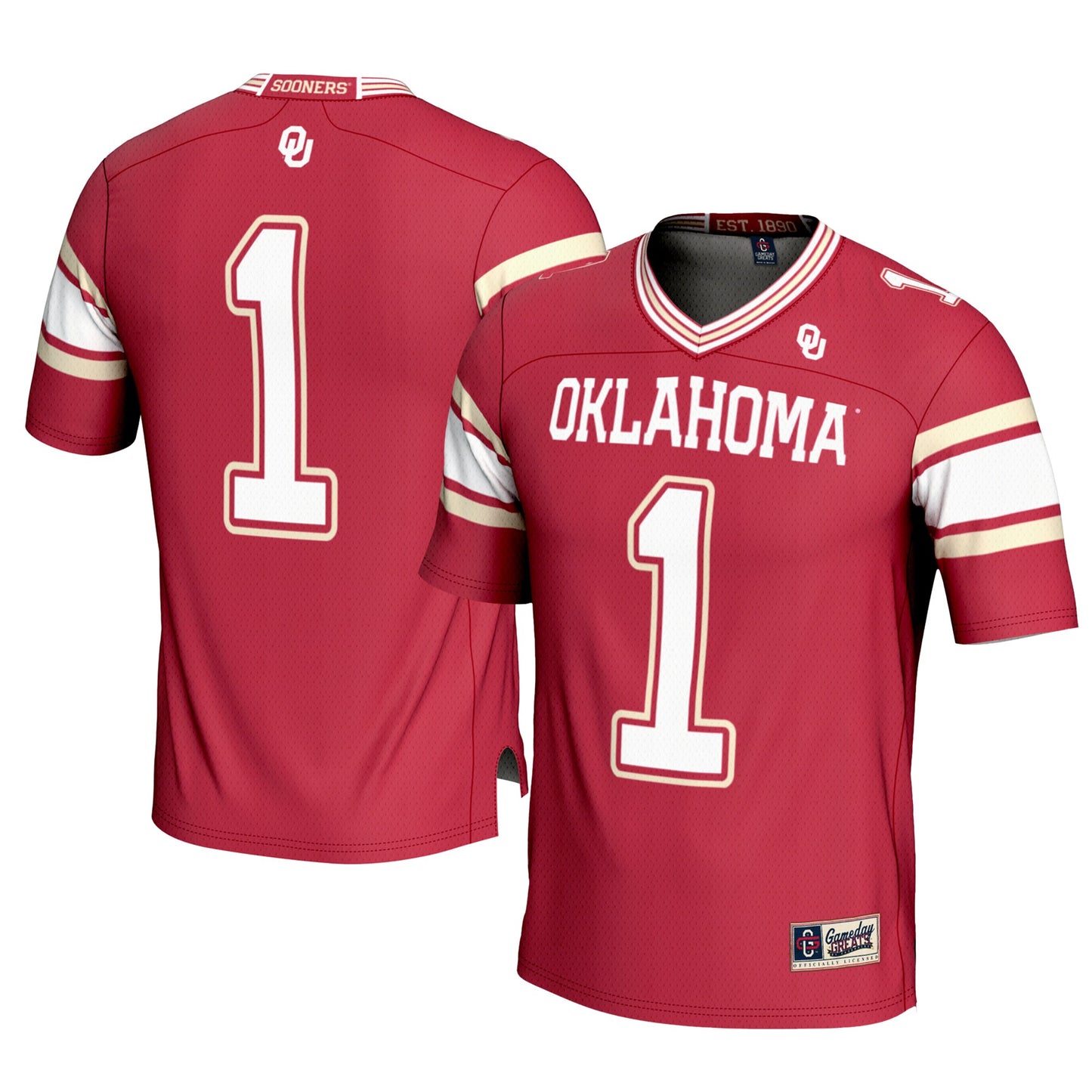#1 Oklahoma Sooners GameDay Greats Football Jersey - Crimson | Stitched College Jersey TJS75482