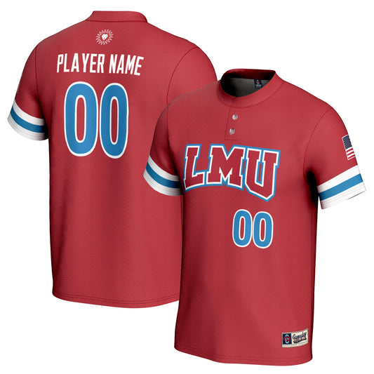 Loyola Marymount Lions GameDay Greats Unisex Pick-A-Player Softball Lightweight Jersey - Crimson | Stitched College Jersey TJS75497