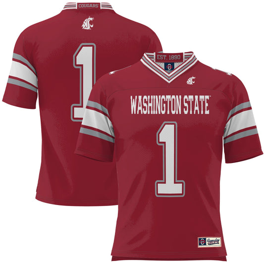 #1 Washington State Cougars GameDay Greats Football Jersey - Crimson | Stitched College Jersey TJS75338
