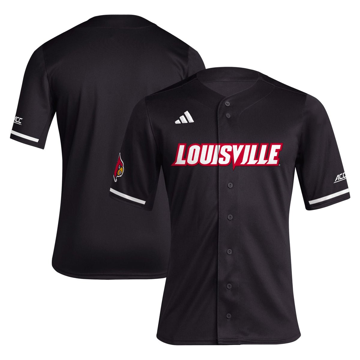 Louisville Cardinals Replica Baseball Jersey - Black | Stitched College Jersey TJS75413
