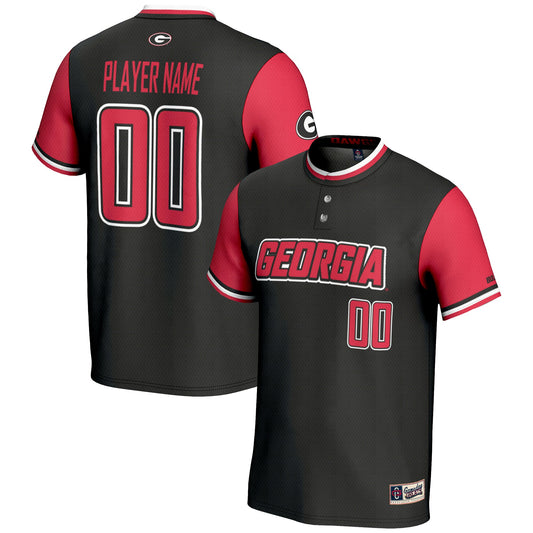 Georgia Bulldogs GameDay Greats Unisex Pick-A-Player Lightweight Softball Jersey - Black | Stitched College Jersey TJS75399