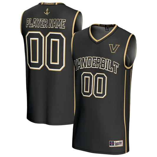 Vanderbilt Commodores GameDay Greats Unisex Lightweight Collegiate Women's Basketball Pick-A-Player Fashion Jersey - Black | Stitched College Jersey TJS75547