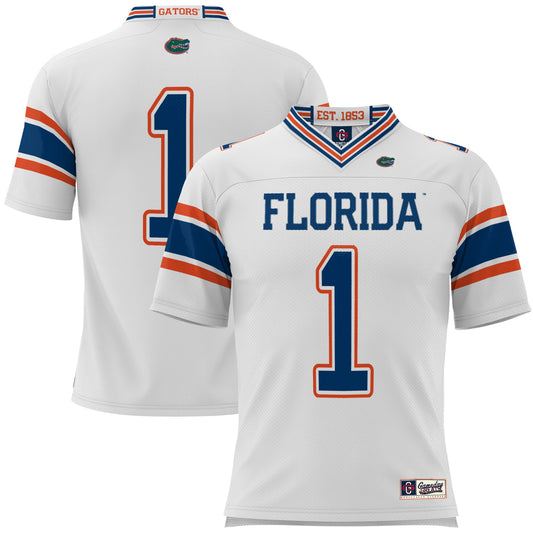 #1 Florida Gators GameDay Greats Football Jersey - White | Stitched College Jersey TJS75623