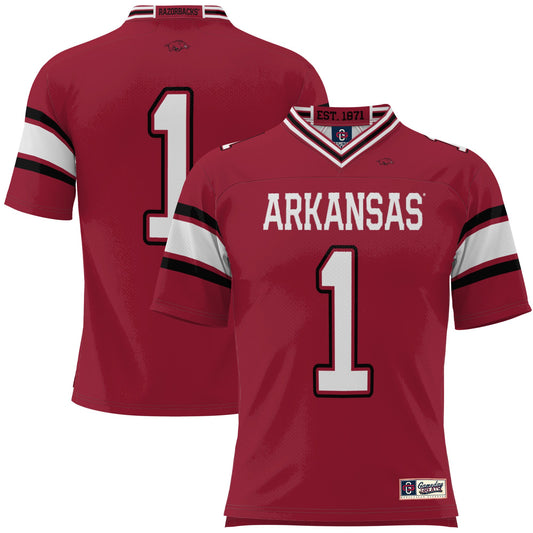 #1 Arkansas Razorbacks GameDay Greats Football Jersey - Cardinal | Stitched College Jersey TJS75438