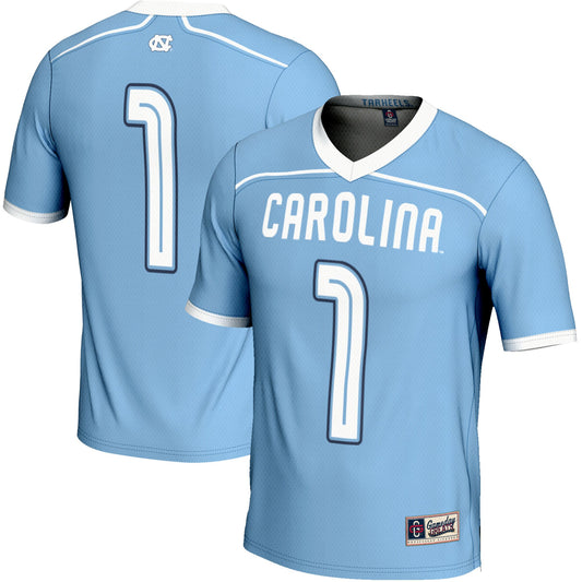 #1 North Carolina Tar Heels GameDay Greats Lightweight Men's Lacrosse Jersey - Carolina Blue | Stitched College Jersey TJS75528
