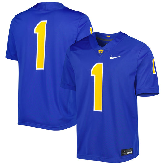 #1 Pitt Panthers Untouchable Football Jersey - Royal | Stitched College Jersey TJS75614