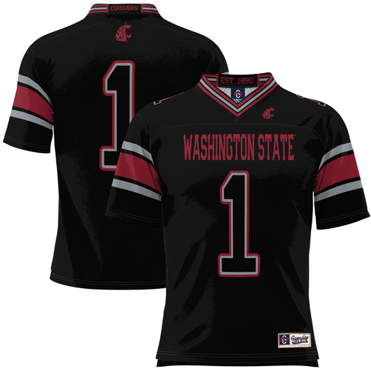 #1 Washington State Cougars GameDay Greats Football Jersey - Black | Stitched College Jersey TJS75435