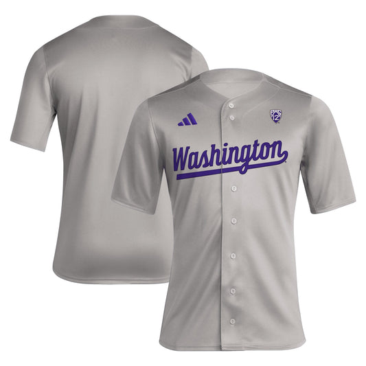 Washington Huskies Replica Baseball Jersey - Gray | Stitched College Jersey TJS75750