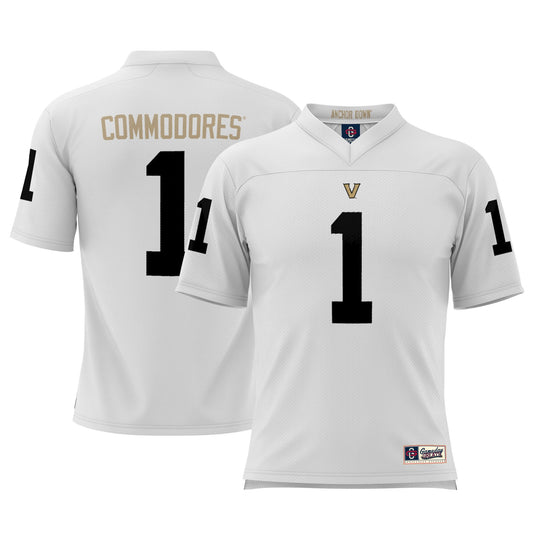 #1 Vanderbilt Commodores GameDay Greats Football Jersey - White | Stitched College Jersey TJS75918