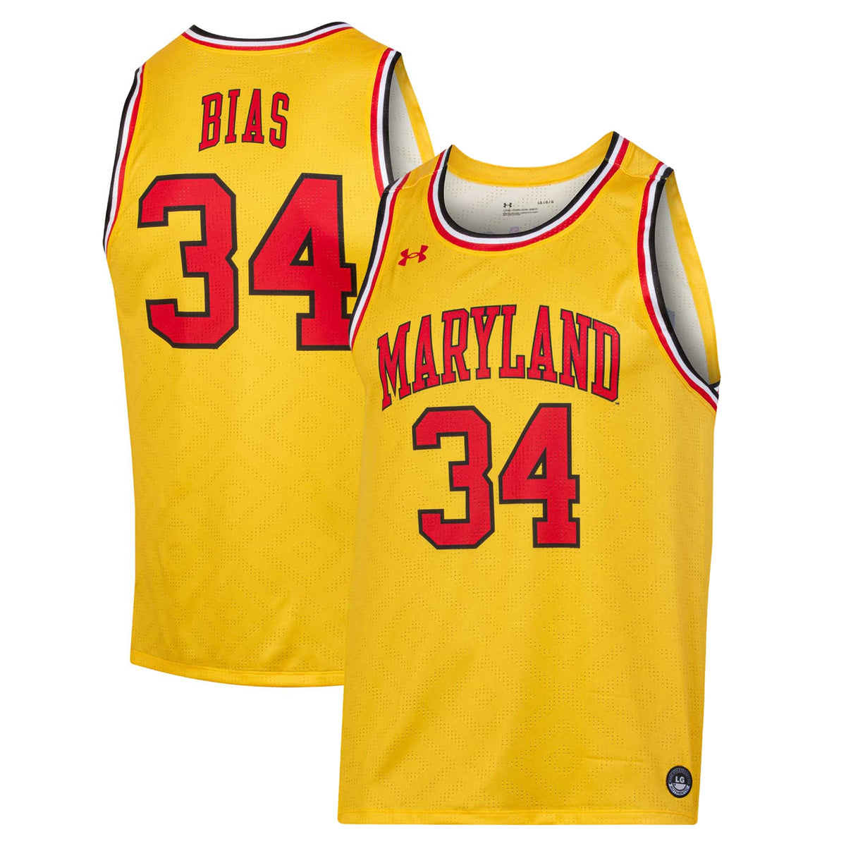 Len Bias Maryland Terrapins Replica Player Jersey - Gold | Stitched College Jersey TJS76020