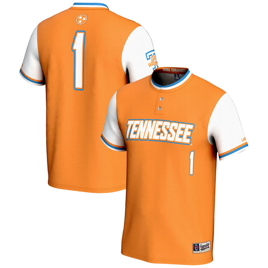 #1 Tennessee Volunteers GameDay Greats Unisex Lightweight Softball Jersey - Tennessee Orange | Stitched College Jersey TJS75810