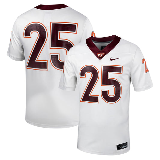 #25 Virginia Tech Hokies Untouchable Football Jersey � White | Stitched College Jersey TJS75637