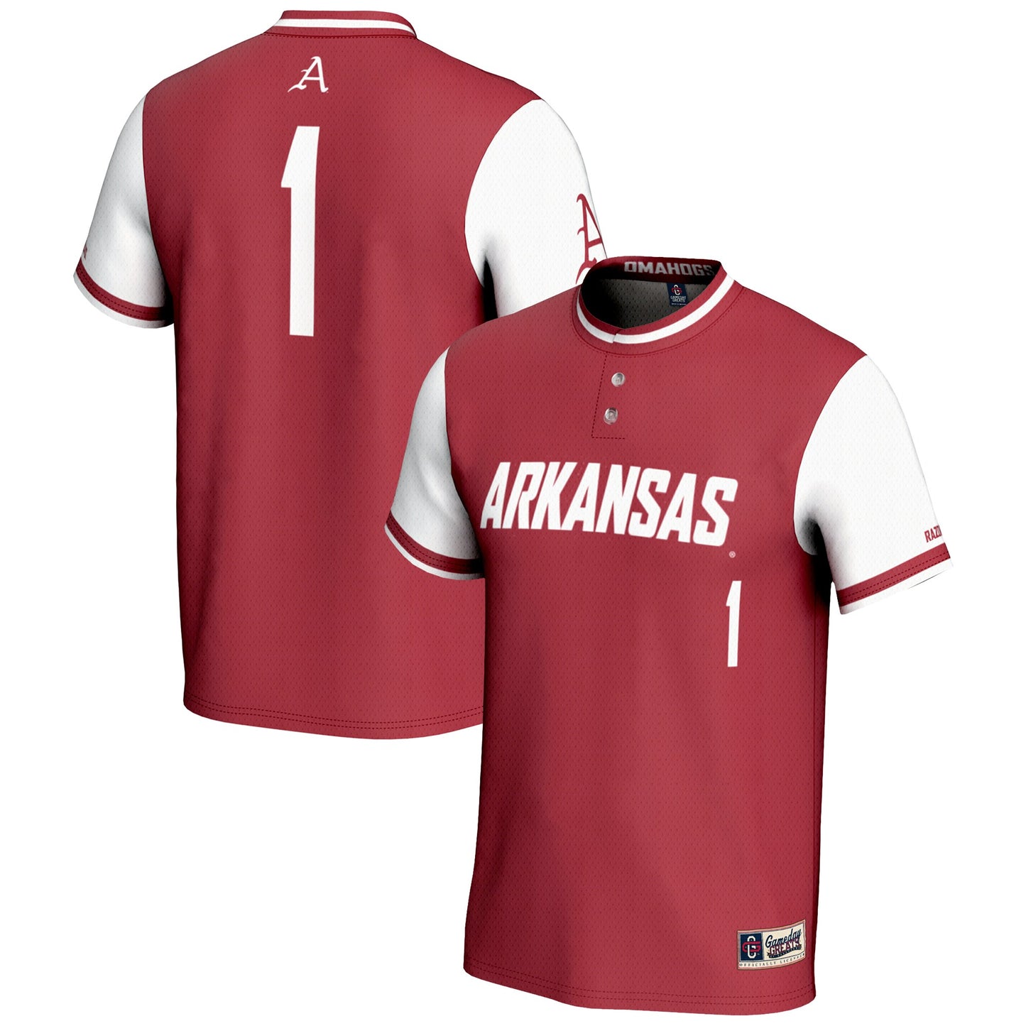 #1 Arkansas Razorbacks GameDay Greats Unisex Lightweight Softball Jersey - Cardinal | Stitched College Jersey TJS75890