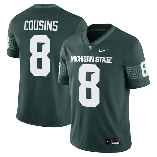 Kirk Cousins Michigan State Spartans Alumni Game Jersey - Green | Stitched College Jersey TJS75904