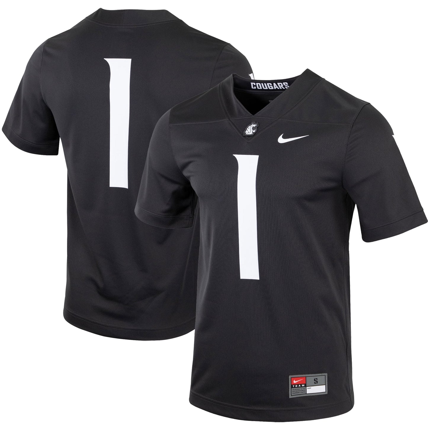 #1 Washington State Cougars Untouchable Football Jersey - Charcoal | Stitched College Jersey TJS75932