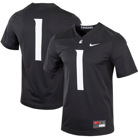 #1 Washington State Cougars Untouchable Football Jersey - Charcoal | Stitched College Jersey TJS75932