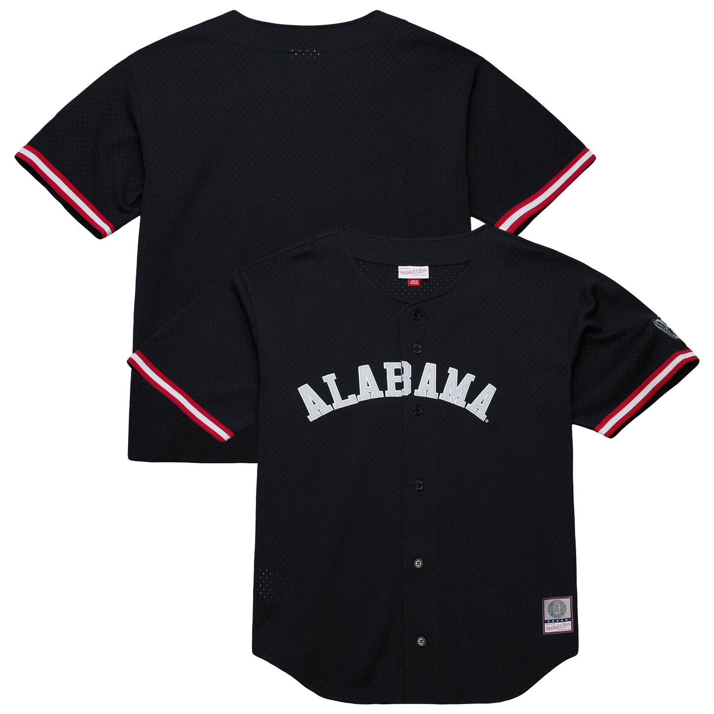 Alabama Crimson Tide M & N On The Clock Full-Button Fashion Jersey - Black | Stitched College Jersey TJS75680