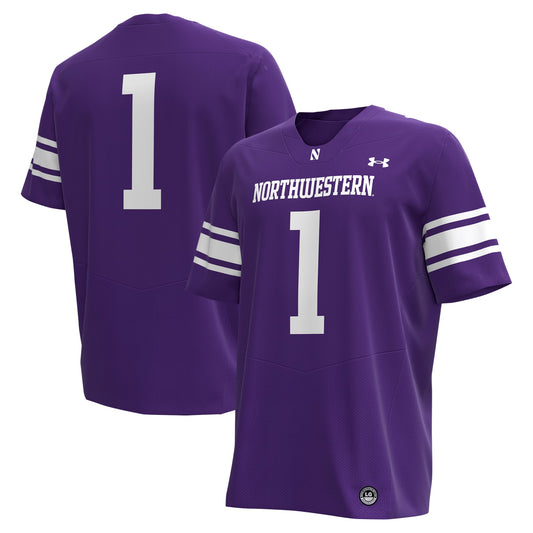 #1 Northwestern Wildcats Replica Football Jersey - Purple | Stitched College Jersey TJS75998